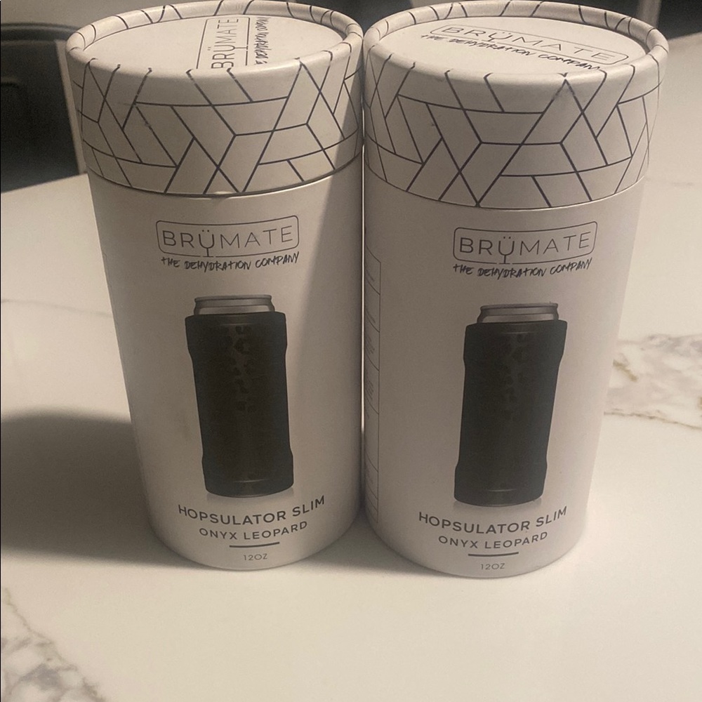 BrüMate Hopsulator Slim Onyx Leopard set of 2 NWT